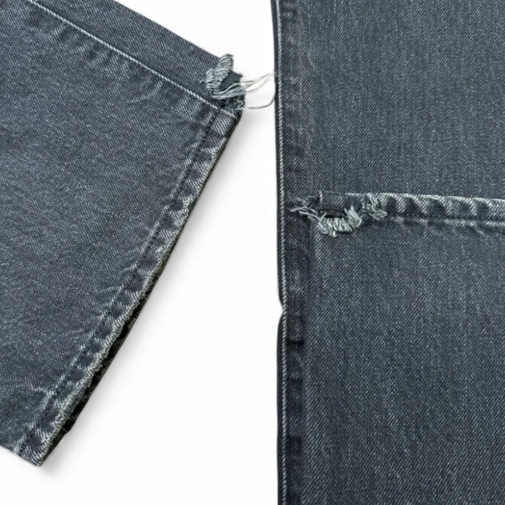 NWT Edwin straight leg Simone jeans black distressed size 31 - Picture 4 of 8